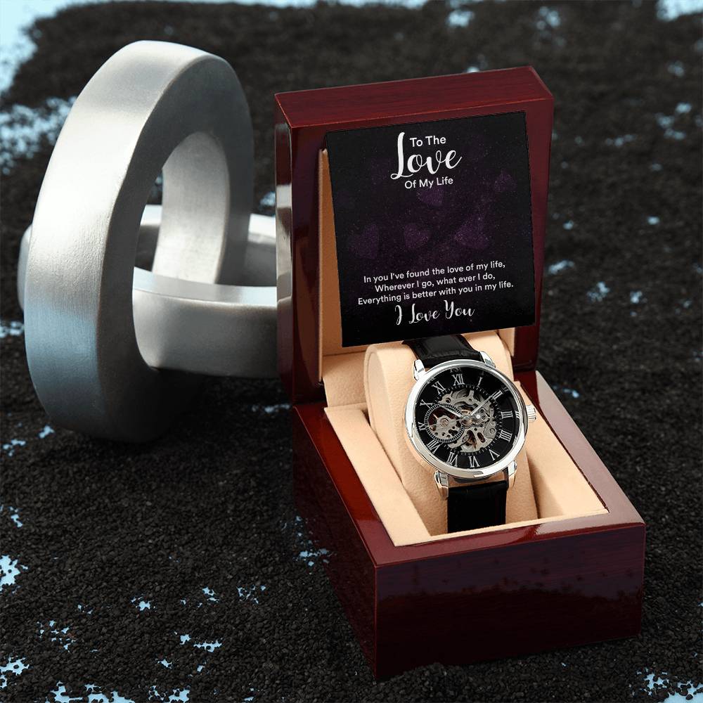 Love Of my Life-Openwork Watch