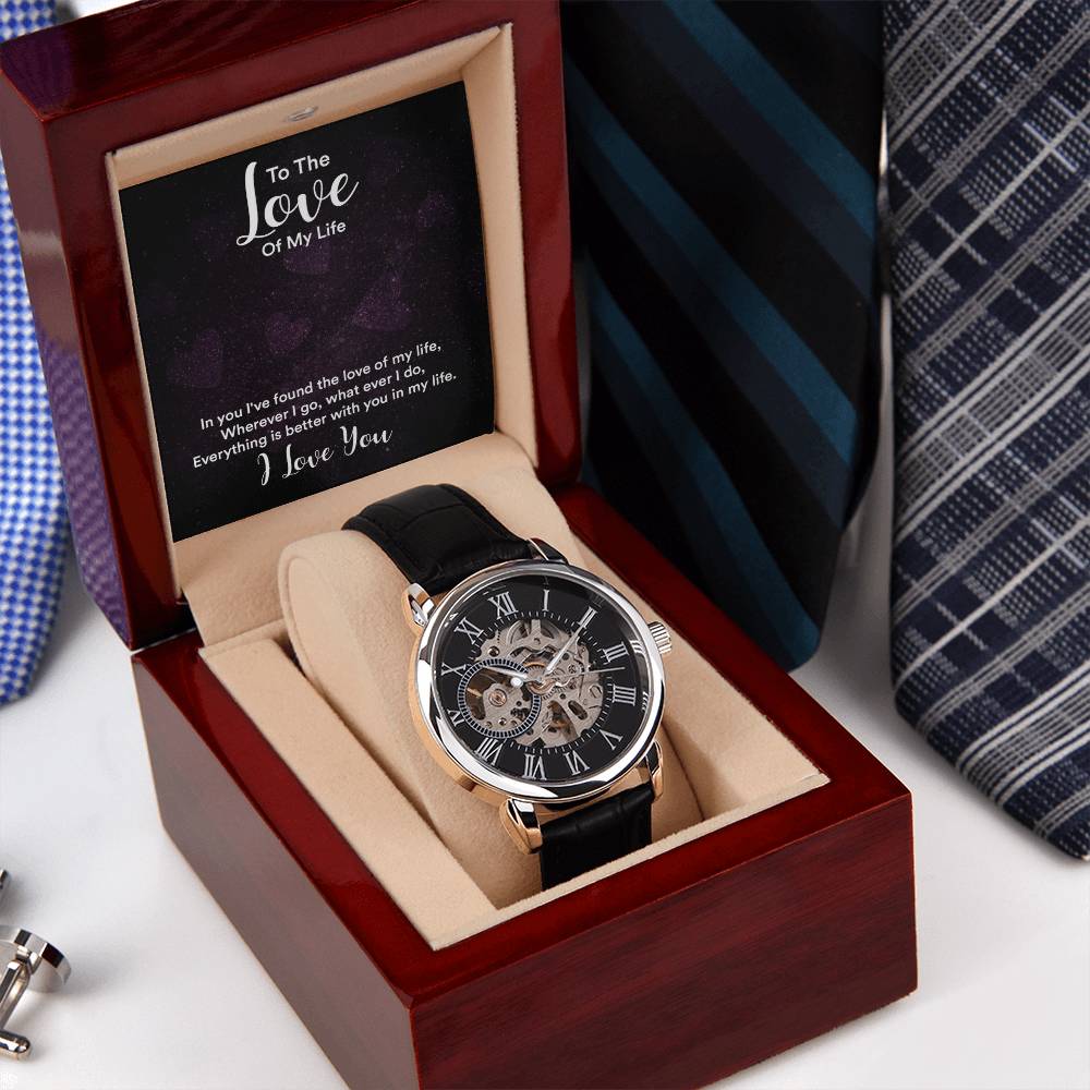 Love Of my Life-Openwork Watch