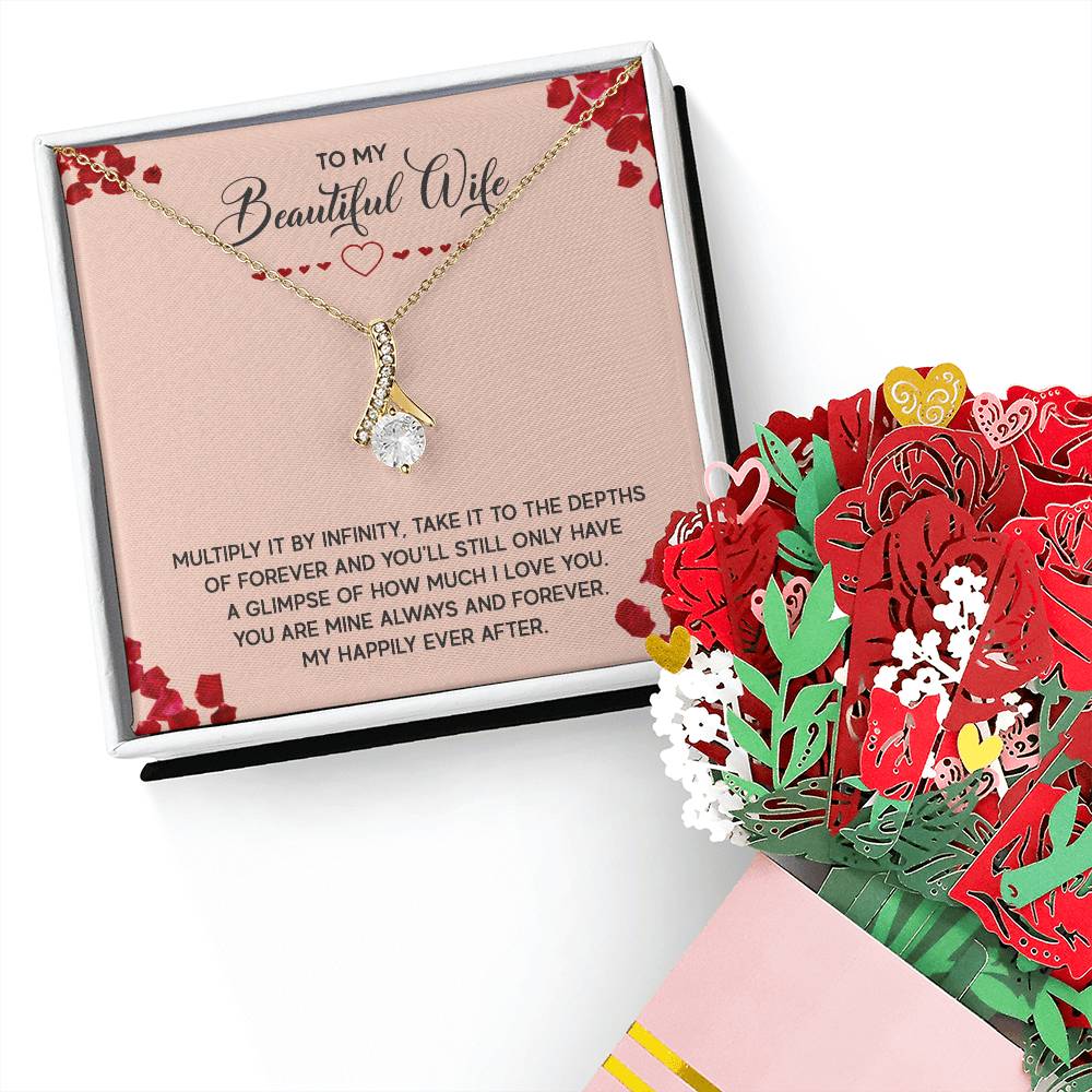 Alluring Beauty Necklace with Faux Flower Bouquet For Your Beautiful Wife