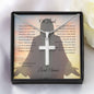 Cross Necklace with Easter Sunday Prayer Message Card With Jesus