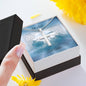 Cross Necklace with Easter Sunday Prayer Message card with Clouds