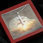 Cross Necklace with Easter Sunday Prayer Message Card with Cross