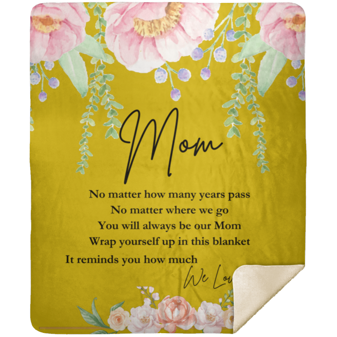 Mom 'We Love You' Blanket