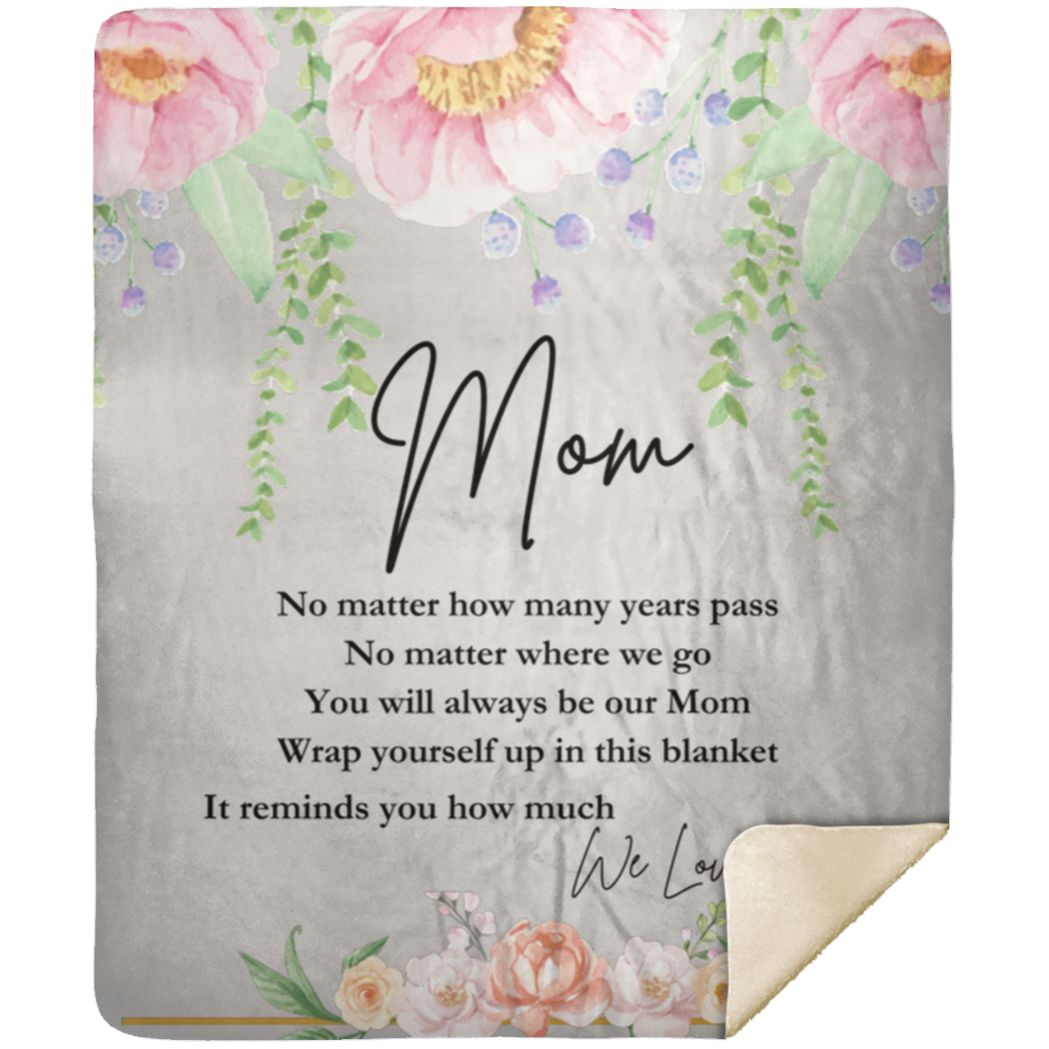 Mom 'We Love You' Blanket