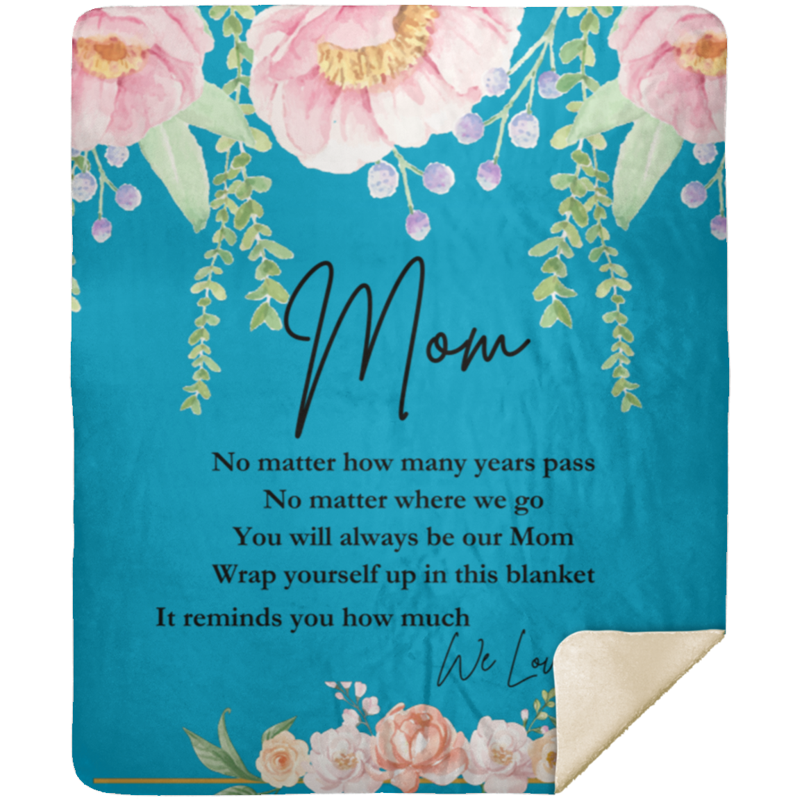 Mom 'We Love You' Blanket