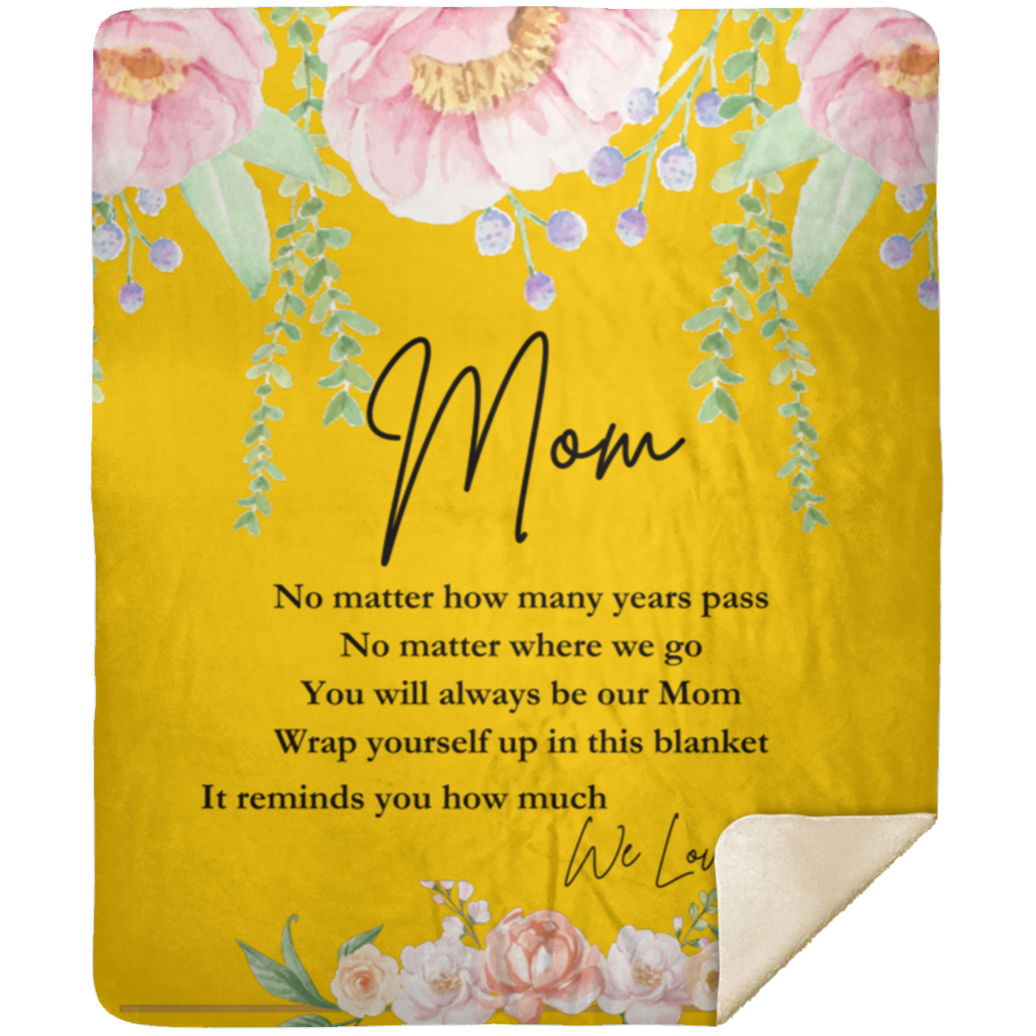 Mom 'We Love You' Blanket