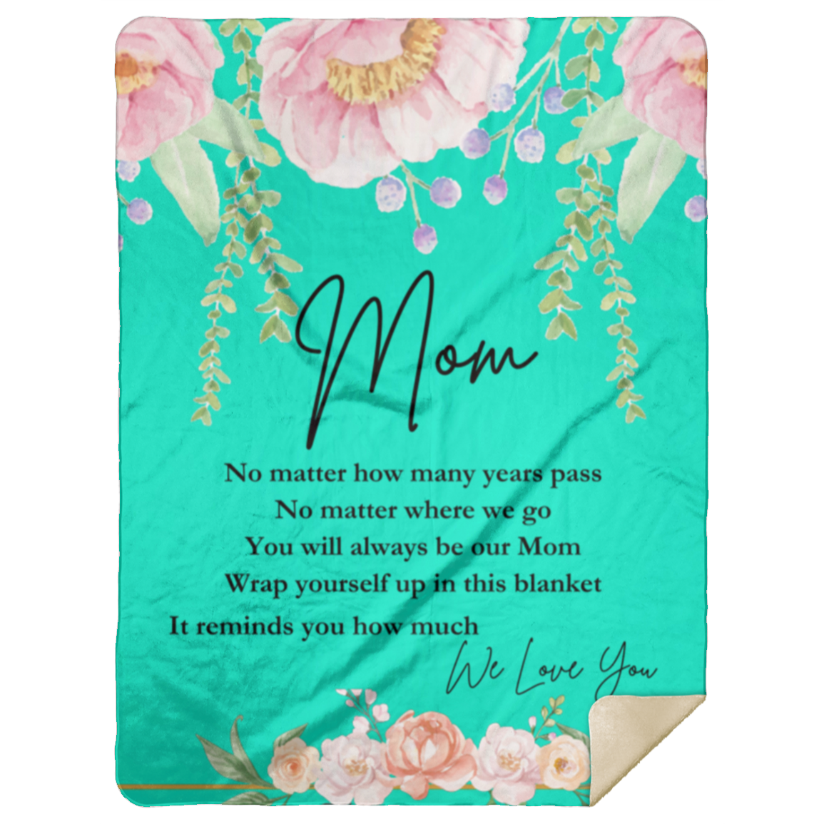 Mom 'We Love You' Blanket