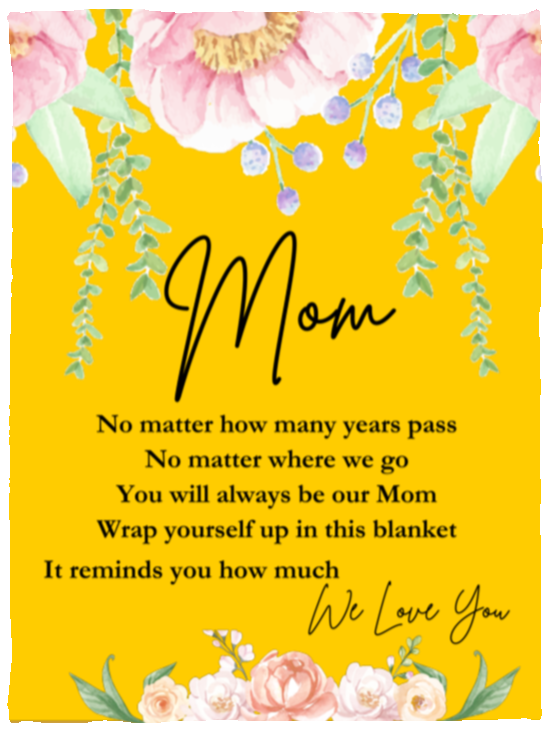 Mom 'We Love You' Blanket