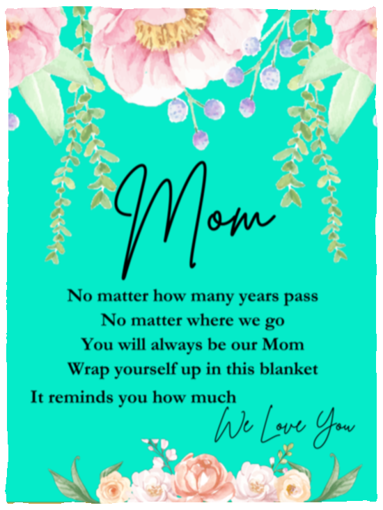 Mom 'We Love You' Blanket