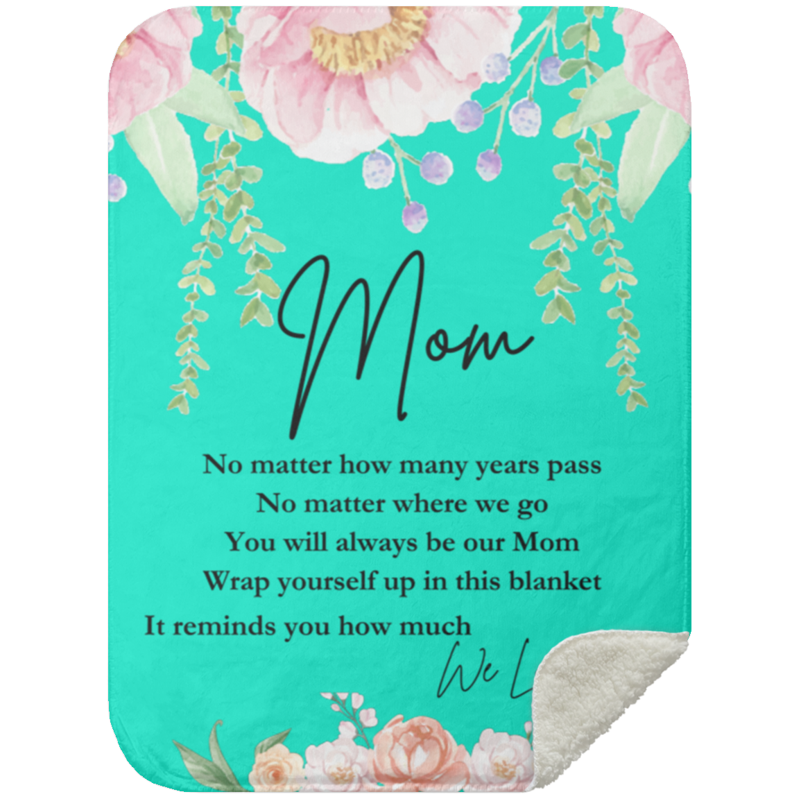 Mom 'We Love You' Blanket