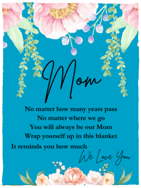 Mom 'We Love You' Blanket