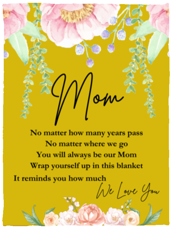 Mom 'We Love You' Blanket