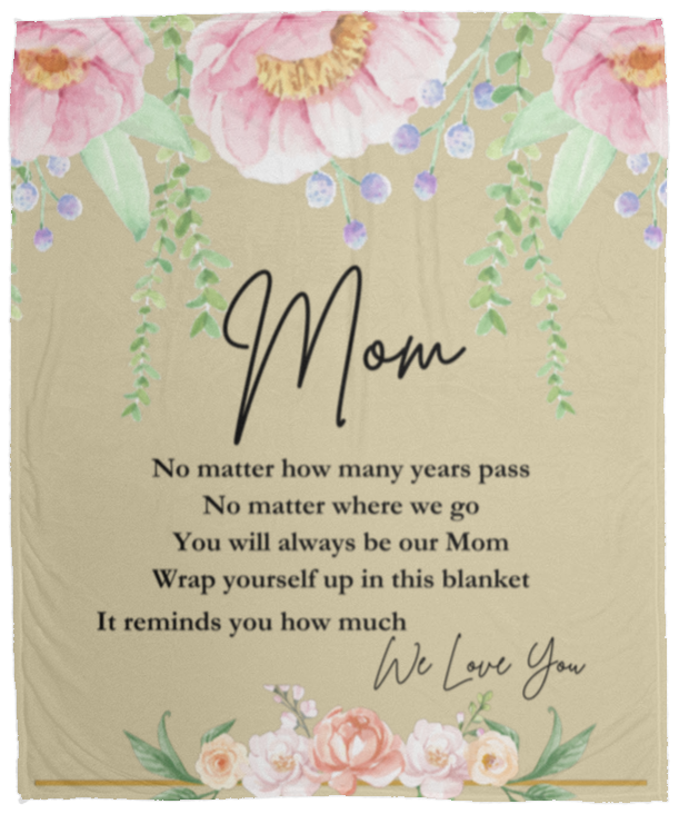 Mom 'We Love You' Blanket