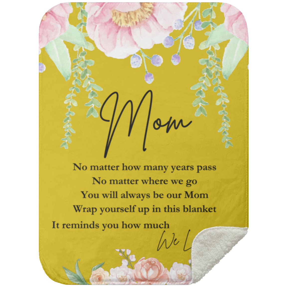 Mom 'We Love You' Blanket