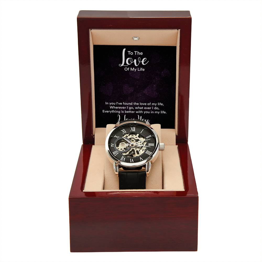 Love Of my Life-Openwork Watch