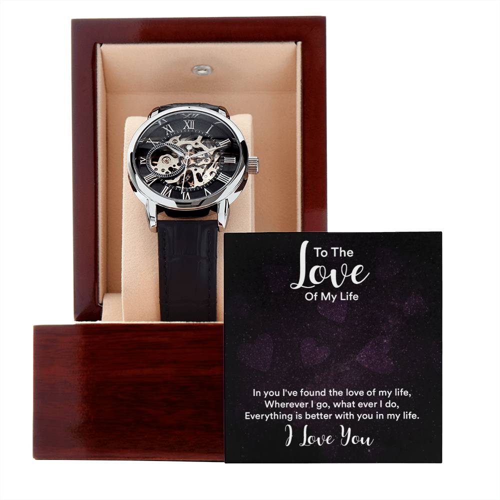 Love Of my Life-Openwork Watch