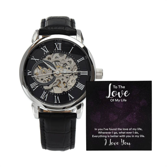 Love Of my Life-Openwork Watch