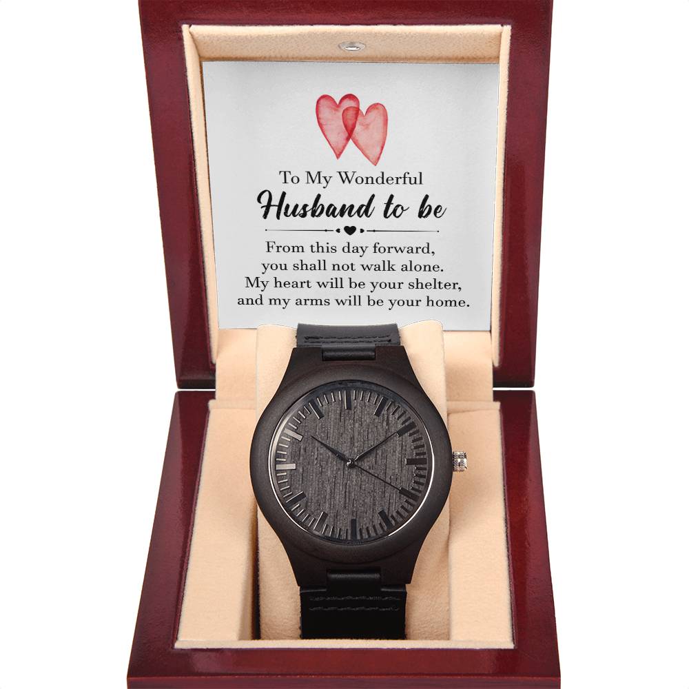 Husband To Be-Wooden Watch