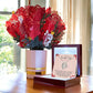 Forever Love Necklace and Faux Flower Bouquet for Your Beautiful Wife