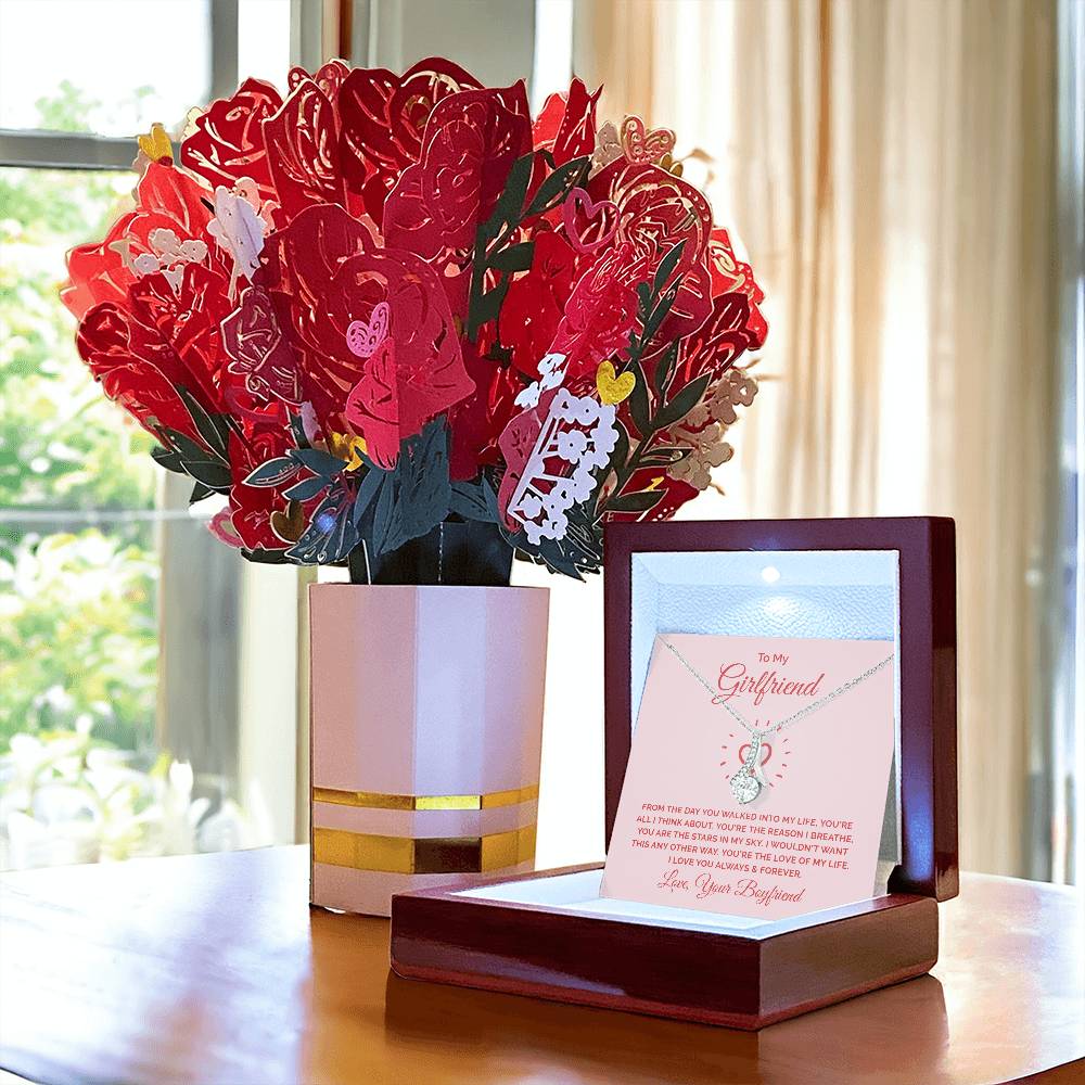 Alluring Beauty with Faux Flower Bouquet for Your Beautiful Girlfriend